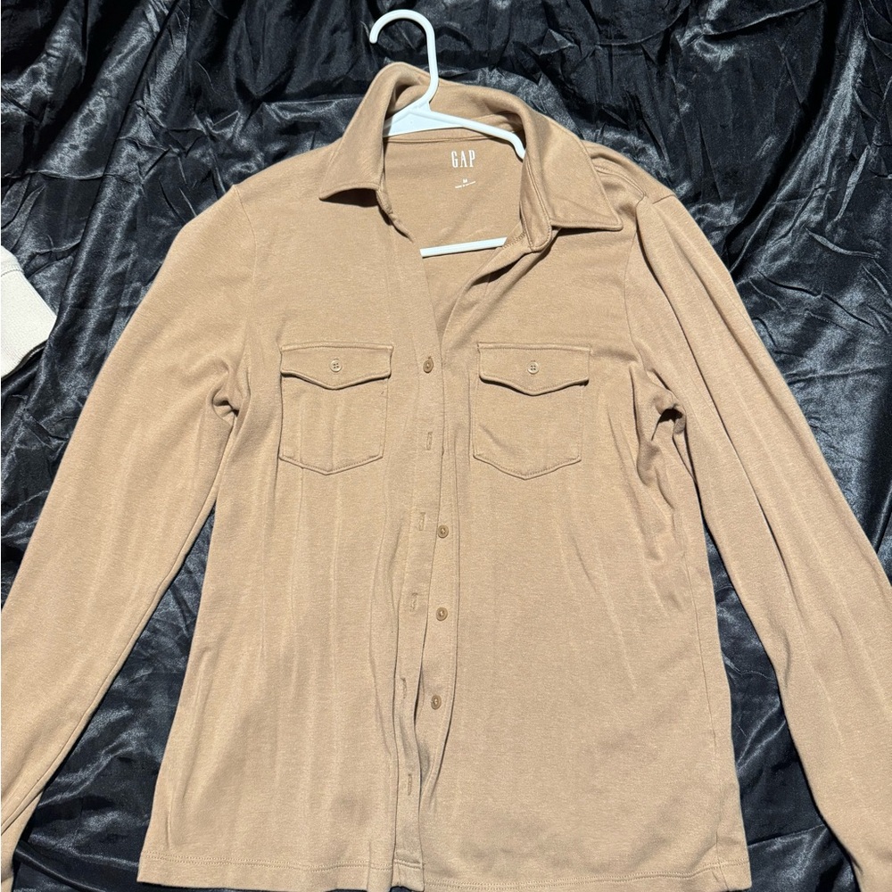 GAP women  Light Brown Shirt Jacket